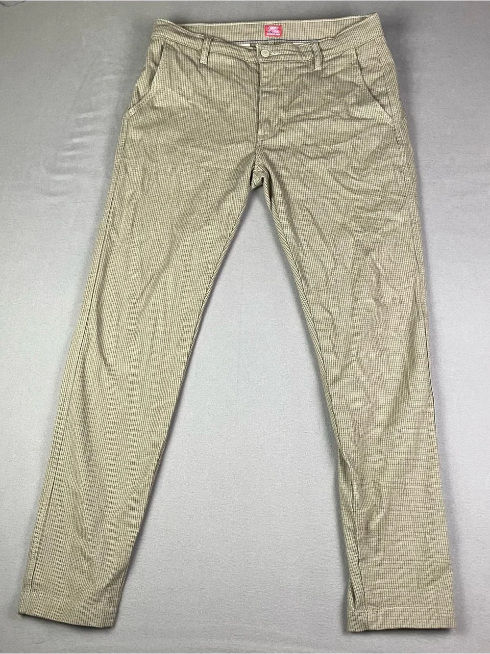 Levis XX Chino Pants Men’s Size 32x34 Standard Taper Houndstooth Brown / Tan